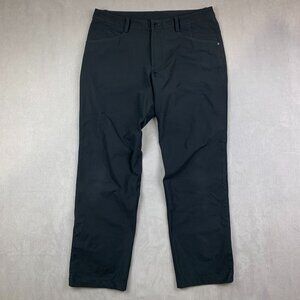 Lululemon Mens Pants 36 Black Chino Commission Classic Fit Warpstreme 36x30